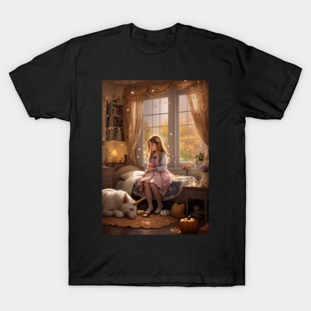 Enchanted Autumn Reverie T-Shirt by DaffodilArts